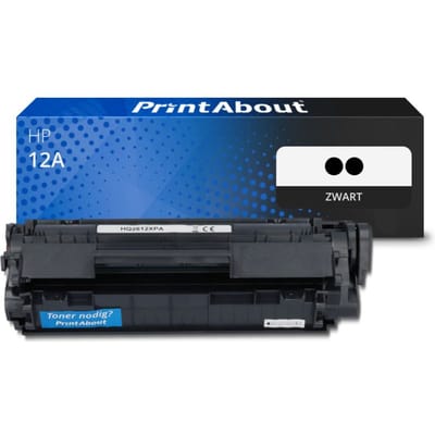 PrintAbout huismerk Toner 12A (Q2612AD) Zwart Multipack Geschikt voor HP