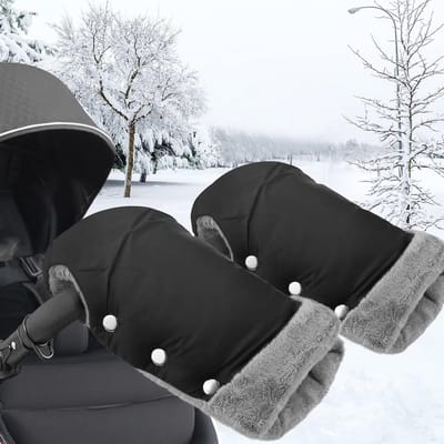 Warme Handmuffe voor Kinderwagens - Waterdichte & Winddichte Handschoenen met Fleece