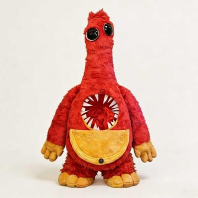 Poppy Playtime Hoofdstuk 5 Prototype 1006 Knuffel Experiment 1006 Spinnen Clown Monster Zacht Gevuld met Mechanische Ledematen voor Fans Kinderen Verjaardagscadeau 25cm rood
