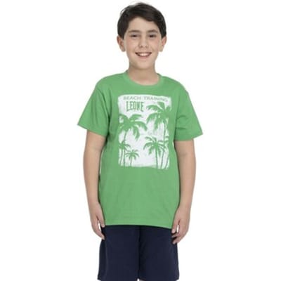T-shirt Korte Mouw Leone 1947 Boy Short Sleeves Beach
