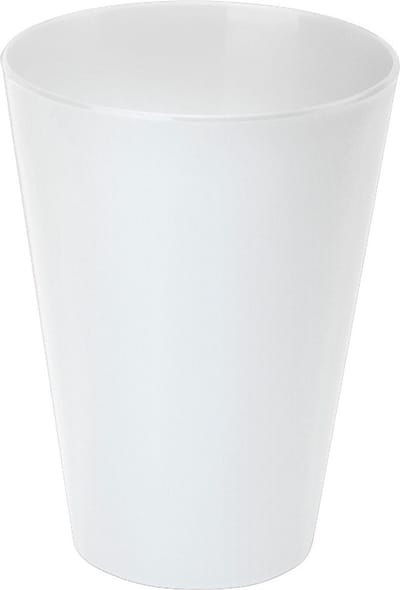 Juypal drinkbekers - 3x stuks - wit - onbreekbaar kunststof - 430 ml - herbruikbaar - BPA-vrij