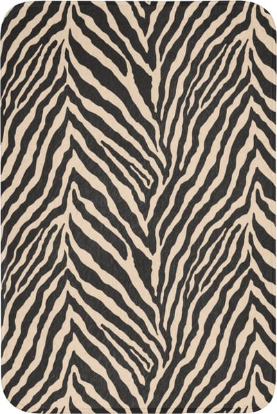 Badmat 60x90 cm - Antislip - Zebra - Klassiek - Zwart - Badmatten voor badkamer - Badkamermat - Douchemat - Badkamer mat