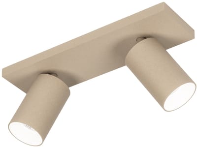 Lumidora Opbouwspot 75572 - DANI - 2 Lichts - GU10 - Taupe - Metaal - Badkamerlamp - IP21
