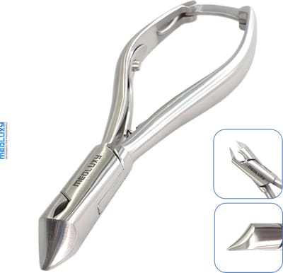 MEDLUXY® Diabetes - Nageltang - Koptang - Bek Half Rond 'Half Moon' - 14 cm - 14 mm - (Kopknipper, Dwarssnittang, Nagelknipper geschikt voor diabetici) [D-169]
