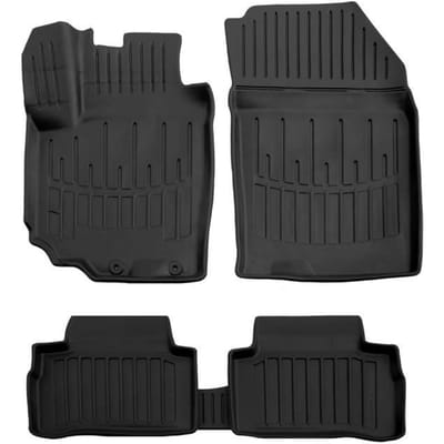Tapis de sol - SCOUTT - Suzuki Vitara 2 - Caoutchouc Premium - 3D Design - Résistant à l'eau noir