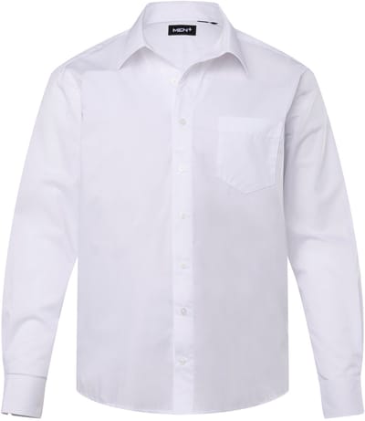Men Plus - Heren - Zakelijk overhemd lange mouwen EasyCare Vario-kraag - Sneeuwwit - Maat 3XL