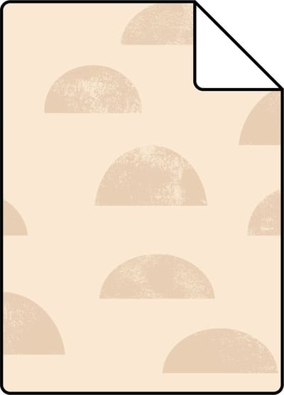 Proefstaal ESTAhome behang grafisch motief beige - 26.5 x 21 cm - 139735-S