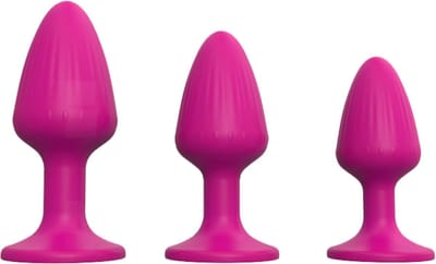 Cupitoys® Siliconen buttplug set - Medium - Roze - Sex toys voor vrouwen - Sex toys voor mannen - Buttplugs