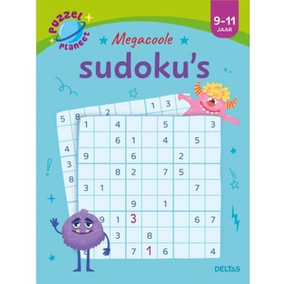 Deltas Puzzelplaneet - Megacoole sudoku's (9-11 j.) Kleurboeken Stripverhalen