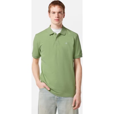 Scotch & Soda Seasonal Core - Cotton Pique Regular Fit Polo Pistachio Size: S | Polo Shirts Outlet | Heren | Groen