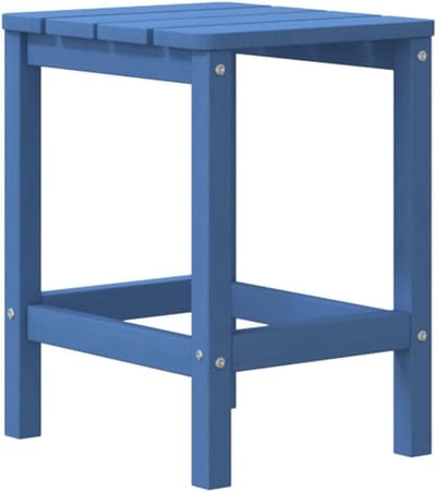 Tuintafel - Buitentafel Loungeset - Ontspannen Buiten - Weerbestendig HDPE Materiaal - 38x38x46 cm - Aquablauw