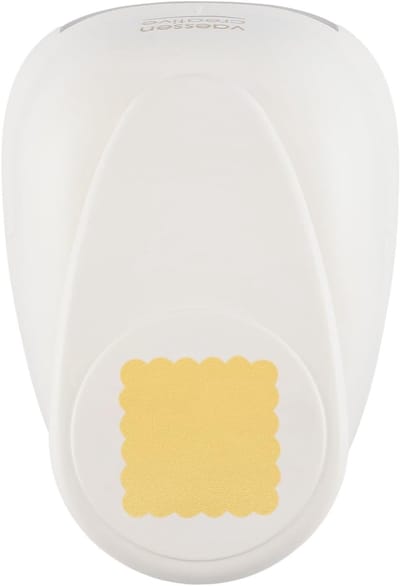 Papier Punch - Knutselvorm Maker - Kaarten Maken - Geschulpte Vierkant Rand - 47 cm - Meerkleurig