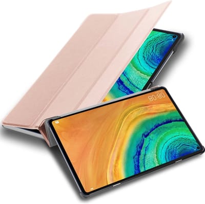 Cadorabo Tablet Hoesje geschikt voor Huawei MatePad PRO (10.8 Zoll) in PASTEL ROZE GOUD - Ultra dun beschermend geval met automatische Wake Up en Stand functie Book Case Cover Etui