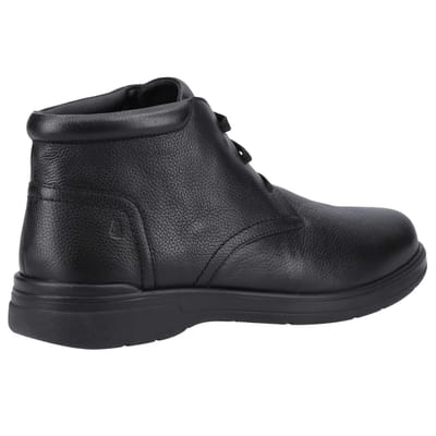 Hush Puppies Mannen Malcolm Leren Chukka Boots (Zwart)
