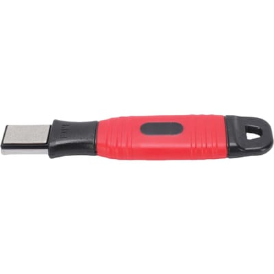 Affûteur d'outils de jardinage Pierre à aiguiser double face portable Affûteur de lame de lime pour l'entretien des outils de jardinage red