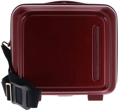 MANDARINA DUCK cosmetische tas Logoduck + Metal Beauty Case Red Metal donkerrood