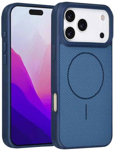 TUNIQ Back cover voor iPhone 17 Pro Max - MagSafe - Antishock - Blauw