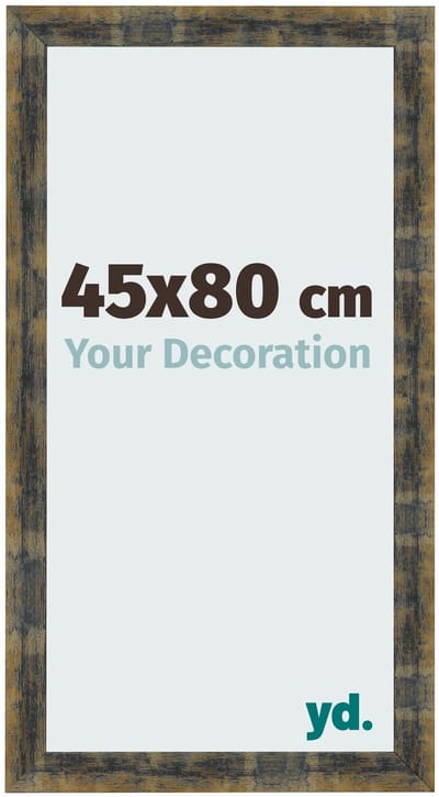 Your Decoration - Fotolijst 45x80 cm - MDF - Blauw Goud Gemeleerd - Pisa