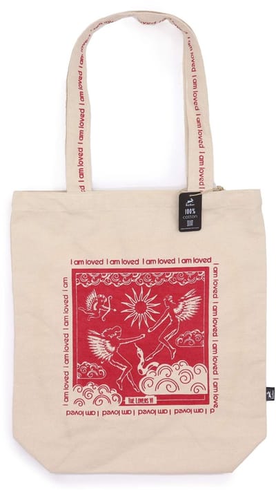 Hop Hare Tote Bag - Ik ben geliefd - 10oz katoenen canvas