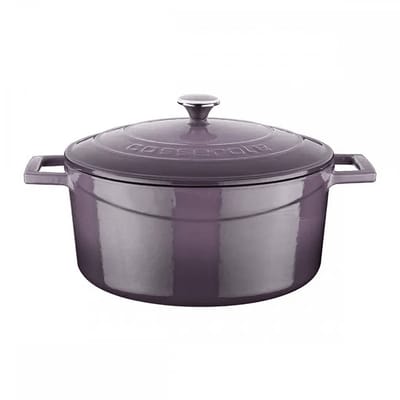 Lava Braadpan - 24 cm - 4.49 liter - Gietijzer - Paars
