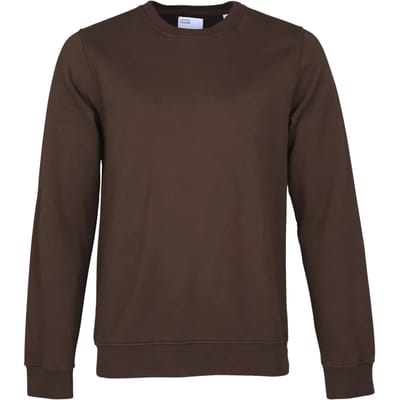 Sweatshirt ronde hals Colorful Standard Classic Organic coffee brown