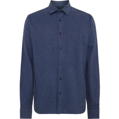 Flanellen overhemd met lange mouwen KnowledgeCotton Apparel Dune
