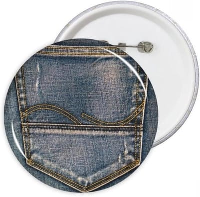 Decoratieve Pins - Kleding Accessoires - Persoonlijke Stijl - Krasbestendig Mylar - 5 stuks XL - Denim