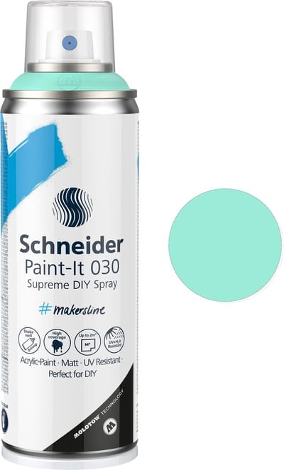 Schneider spuitbus verf - Paint-It 030 - DIY spuitverf - acrylverf - 200ml - mint pastel - S-ML03052040