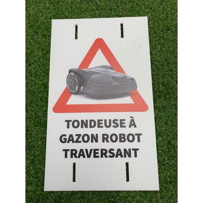 Bordje overstekende robotmaaier 37x23 fr