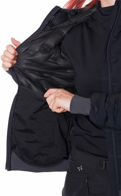 Women's Sports Jacket Trangoworld Alinda With hood Black