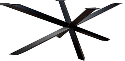 FLE - Stalen diamant matrix zwart spinpoot 180 bij 78 cm en hoogte 72 cm (koker 6 x 6 cm)