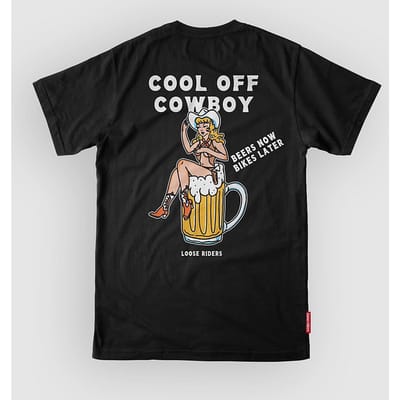 Loose Riders Cool Off Cowboy Tech Tee zwart