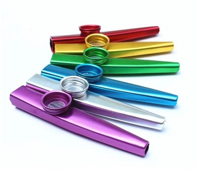 Actie4you® - Kazoo Metaal - Kazoo Fluit in Diverse Kleuren - Muziekinstrumenten voor Kinderen - 6 Stuks - Mix kleur