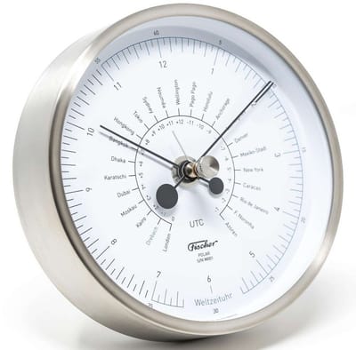 Fischer - 1608W-01 - POLAR Wereldklok 133mm