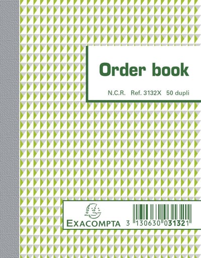 Exacompta 10x Orderbook gelijnd 13,5x10,5cm 50 blad doorschrijfpapier dupli - - 3132X