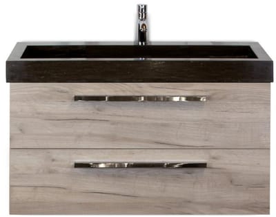 Seville Badmeubelset 100 cm - Craft Oak - Wastafel Lucca 1 Kraangat