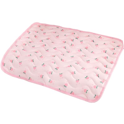Huisdier Koelmat IJszijde Stof Deken Zomer Huisdier Sofa Bed Cover Slaapkussen voor Katten Honden Roze M 60x50cm 23.6x19.7in M roze