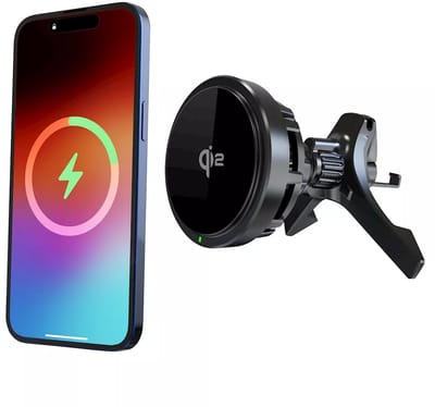 Musthavz MagSnap Pro Air Wireless Car Charger - Snelle Draadloze Autolader met MagSafe en Qi2