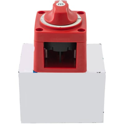 Batterijscheidingsschakelaar 48V 300A Rood Heavy Duty Hittebestendig Aan Uit Draaiknop voor Auto Camper Vrachtwagen red