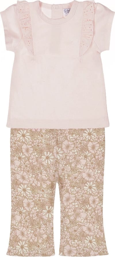 Dirkje Meisjes Kledingset - Light peach