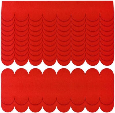 Zelfklevende Dakshingles - Dakbedekking Vilt - Dierenverblijven Beschermen - Eenvoudig Aanbrengen - 30x5cm 30x11cm - Rood