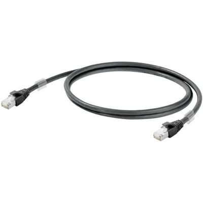 Weidmüller 1251610080 RJ45 Netwerkkabel, patchkabel CAT 6A S/FTP 8.00 m Zwart Vlambestendig 1 stuk(s)