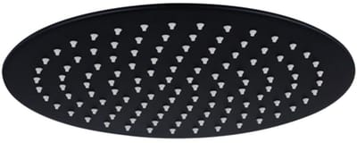 FugaFlow Eccelente Sobrado Badkamer Hoofddouche - 25cm - rond - 6mm - zwart mat