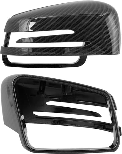 Allecto - Zijspiegels Cover - Auto Zijspiegel Behuizing - Perfecte Decoratie - Zwart - Weerbestendig - Geschikt voor Mercedes Benz A B C E Klasse