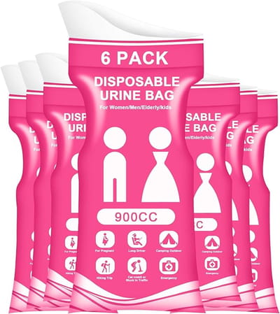 Wegwerp Urine Zakken voor Camping Essentials | Draagbaar Reispotje met Lekvrij en Geurbestrijding Functies
