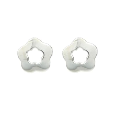 Behave - Oorknopjes bloemvorm zilverkleur - Minimal chic - Nikkelvrij