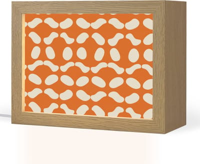 Tafellamp 20x15 cm - LED lamp - Oranje - Organische vormen - Wit - Decoratieve tafellampen - Dimbaar - Tafellampje slaapkamer - Woonkamer binnen