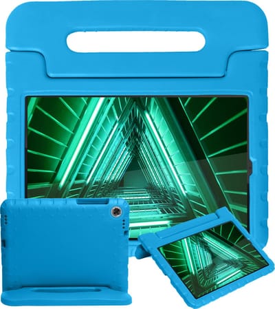 Hoesje - Geschikt voor Lenovo Tab M10 FHD Plus (2e / 2nd Generatie) - Kinderhoes Shockproof Bumper - Kidsproof Case - Tablethoes - Kinder Hoes Cover - Blauw