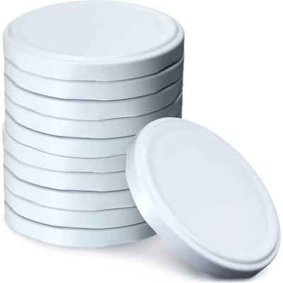 KADAX Schroefdeksel fi100 mm, reservedeksel met 6 kliktanden, twist-off-deksel van metaal, deksel voor weckpotten, glazen deksel geschikt voor 2530 ml, 4130 ml, 5000 ml glazen (10 stuks, rood)