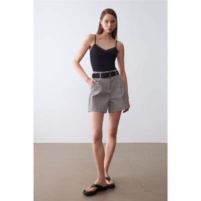 Slim Fit Mouwloze V-hals Cami Blouse